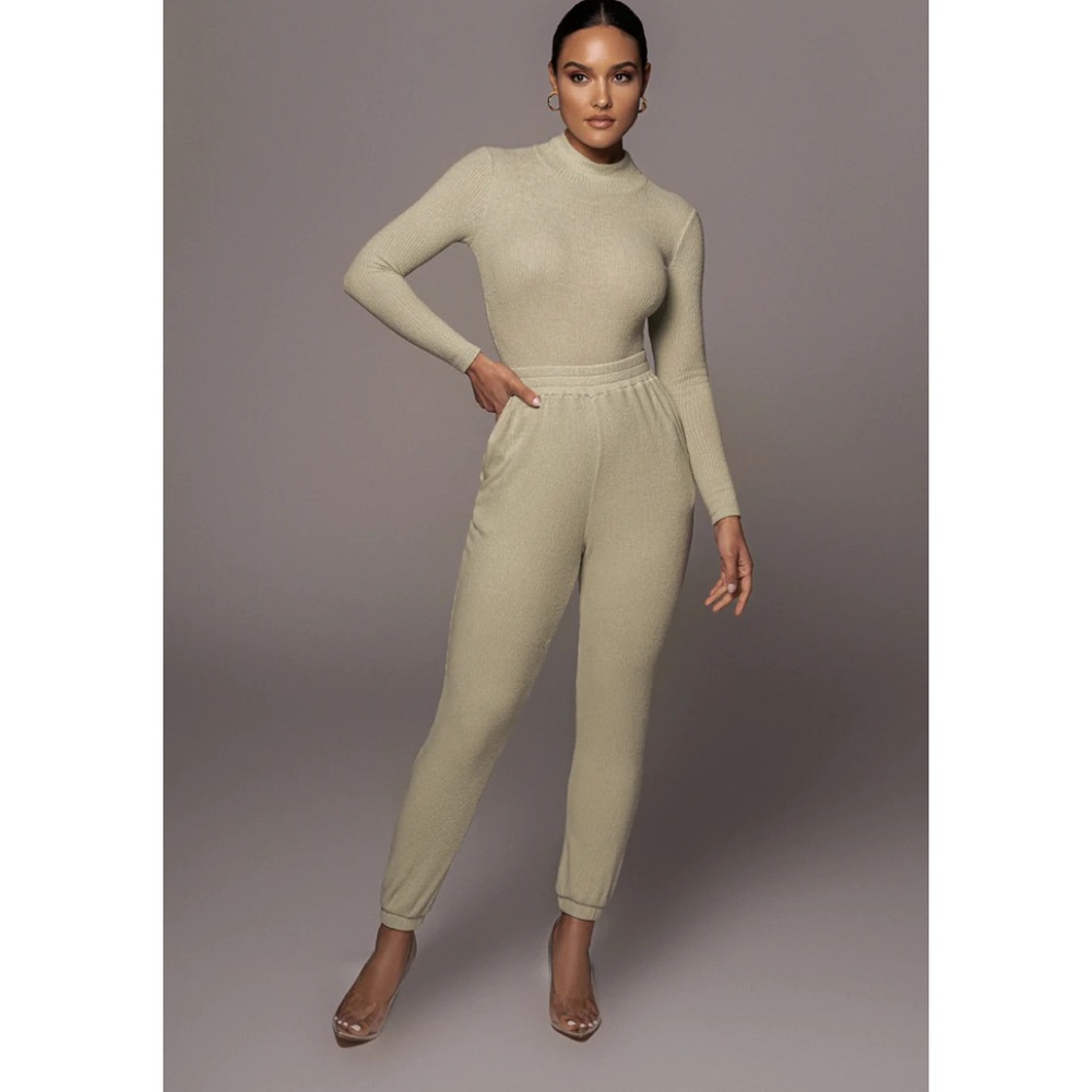 JLUXLABEL Desert Sage Bodysuit and Joggers Set